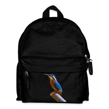 eisvogel - Kinder Rucksack - Schwarz - Vorne