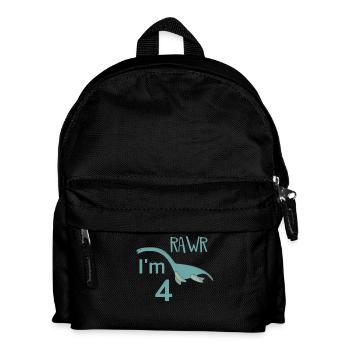 Pour 4 anniversaire pour les gars filles Elasmosaurus - Sac à dos Enfant - noir - Devant