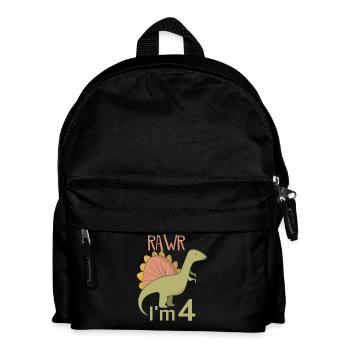 Pour 4 anniversaire pour les gars filles Spinosaurus - Sac à dos Enfant - noir - Devant