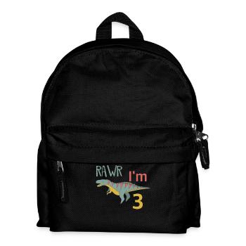 Pour trois garçons d'anniversaire pour les filles Ceratosaurus - Sac à dos Enfant - noir - Devant