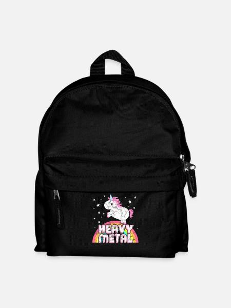 musique heavy metal ironique cool Unicorn - Sac à dos Enfant - noir