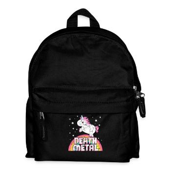 Ironique fraîche mort musique métal Unicorn - Sac à dos Enfant - noir - Devant
