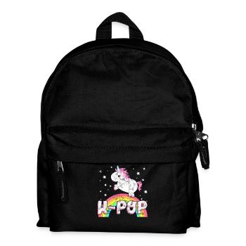 Cool ironique K-Pop Musique Unicorn - Sac à dos Enfant - noir - Devant