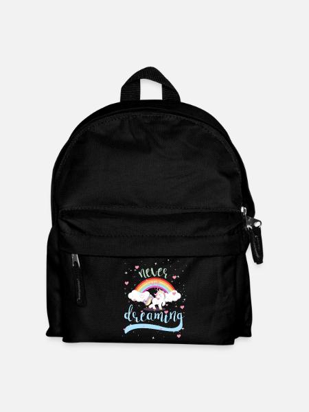 NEVER STOP DREAMING - UNICORN - Kids' Backpack - black