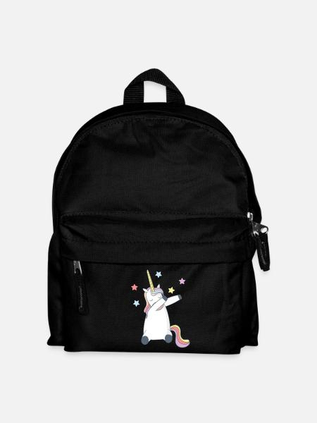 Dabbing Unicorn Dabbing Unicorn Glitter Glitter - Kids' Backpack - black