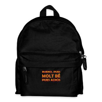 "Na ja, weil molt be, auf Wiedersehen, der virale Satz." - Kinder Rucksack - Schwarz - Vorne