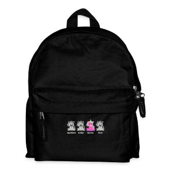 Quarter Horse Einhorn Shirt - Kinder Rucksack - Schwarz - Vorne