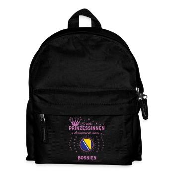 Prinzessinnen kommen aus BOSNIEN - Kinder Rucksack - Schwarz - Vorne