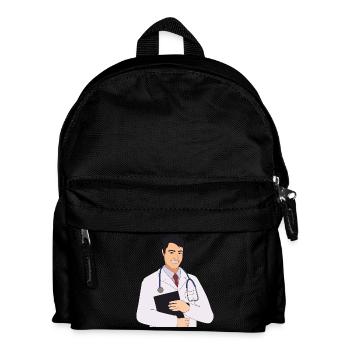 doctor - Kids' Backpack - black - Front