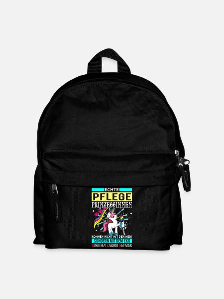 Einhorn - Pflege Prinzessin - Kinder Rucksack - Schwarz