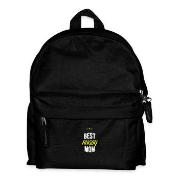 Distressed - BEST RUGBY MOM - Kinder Rucksack - Schwarz - Vorne