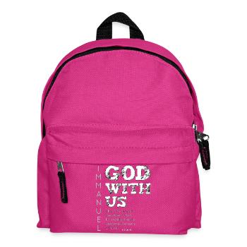 Immanuel, God with us true christmas meaning - Kids' Backpack - fuchsia - Front