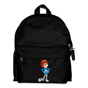 Boy Joueur de football - Sac à dos Enfant - noir - Devant