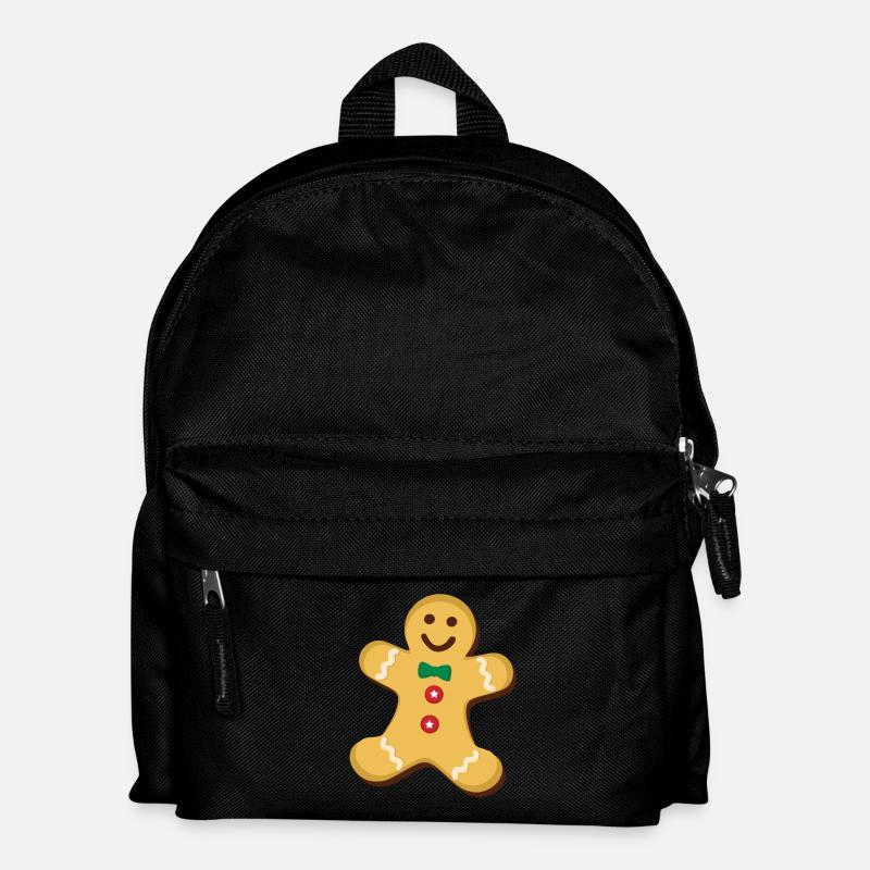 lebkuchenmann - Kinder Rucksack - Schwarz