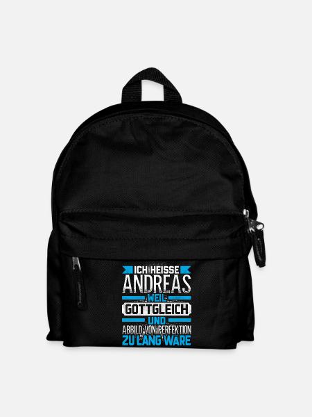 ANDREAS - Gottgleich - Kinder Rucksack - Schwarz