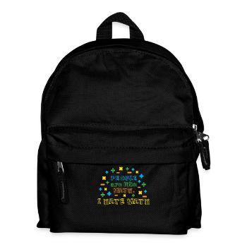 Menschen sind wie Mathe, ich hasse Mathe - Kinder Rucksack - Schwarz - Vorne