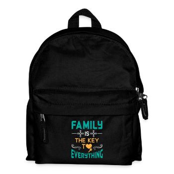 Family is the key to everything lovely & cute - Sac à dos Enfant - noir - Devant