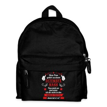 Frau vergeben an einen Dezember Mann Geschenk - Kinder Rucksack - Schwarz - Vorne