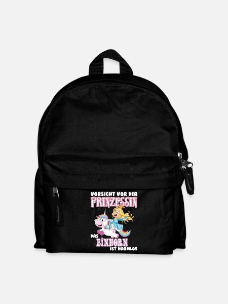Einhorn - Kinder Rucksack - Schwarz