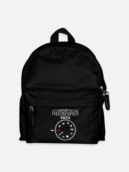 Shirt für Fotograf als - Jeder ist Fotograf bis M - Kinder Rucksack - Schwarz