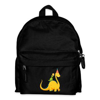 Dinosaur Birthday Party T Shirt Gift - Kinder Rucksack - Schwarz - Vorne