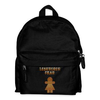 Ugly Christmas Weihnachten Partner Shirt Lebkuchen - Kinder Rucksack - Schwarz - Vorne