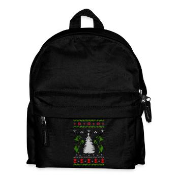 Horse Ugly Christmas Jumper Gift - Kids' Backpack - black - Front