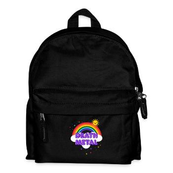 Death Metal Rainbow - Sarcastique Métal Souriant Soleil - Sac à dos Enfant - noir - Devant