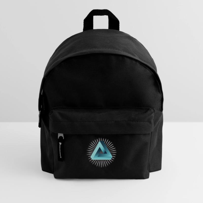 illusion illuminati triangle pyramide nerd maths Sac à dos Enfant
