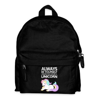 Always be youself or be a unicorn - Kids' Backpack - black - Front