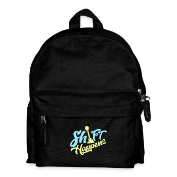 Shift Happens - Car Shirt - Kinder Rucksack - Schwarz - Vorne