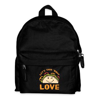 Let's Taco' Bout Love Valentine's Day Gift Love - Kids' Backpack - black - Front
