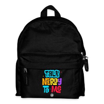 talk nerdy to me - Kinder Rucksack - Schwarz - Vorne