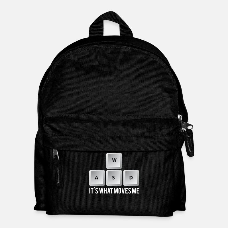 Gamer - PC - Nerd - Geek - Geschenk - Kinder Rucksack - Schwarz