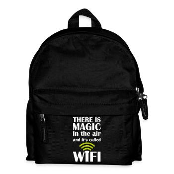 WIFI Magic Nerd Shirt - Magic in the Air - Kids' Backpack - black - Front