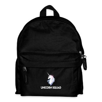 Unicorn Squad | Einhorn, Einhörner - Kinder Rucksack - Schwarz - Vorne