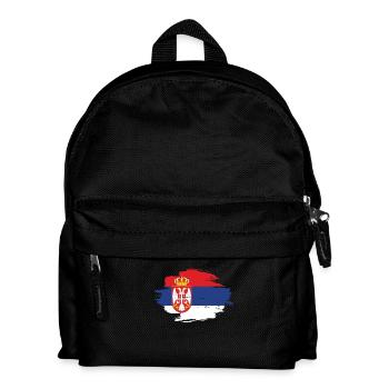 heimat flagge liebe herkunft Serbien png - Kinder Rucksack - Schwarz - Vorne