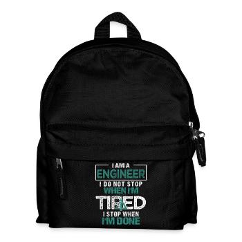 Ingenieur oder Ingenieurin - Kinder Rucksack - Schwarz - Vorne