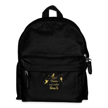 fairy fairies fairy first name Amelie - Kids' Backpack - black - Front