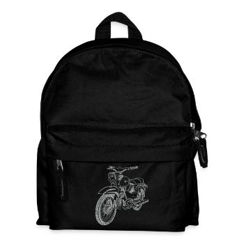 Simson Star Vintage Lineart Silhouette - Kids' Backpack - black - Front