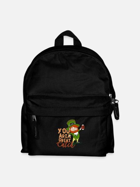 St. Patrick's Day American Football Sports Gift - Kids' Backpack - black