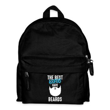 Master roofer roofer beard gift - Kids' Backpack - black - Front