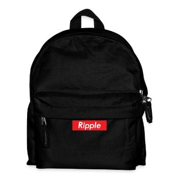 Rectangle rouge Rectangle Cryptocurrency XRP Blockchain - Sac à dos Enfant - noir - Devant