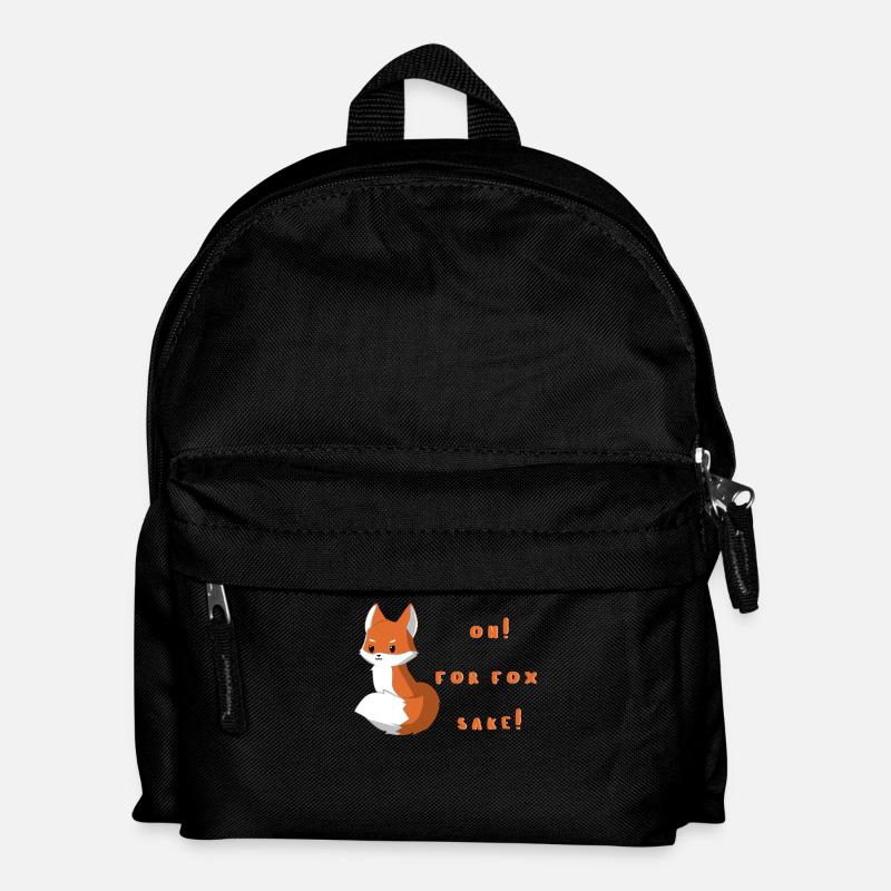 Fuchs - Füchse - Verdammt - Geschenk - Fox - Kinder Rucksack - Schwarz