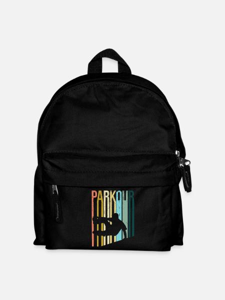 Parkour Retro - Kids' Backpack - black