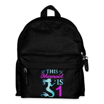 This Mermaid is 1 - Kinder Rucksack - Schwarz - Vorne