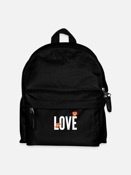 Fuchs Love Fox - Kinder Rucksack - Schwarz