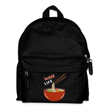 Vietnamesische Instant Nudeln Ramen Life Suppe - Kinder Rucksack - Schwarz - Vorne