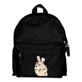 Hamster avec des oreilles de lapin de Pâques Funny Pascha - Sac à dos Enfant - noir - Devant