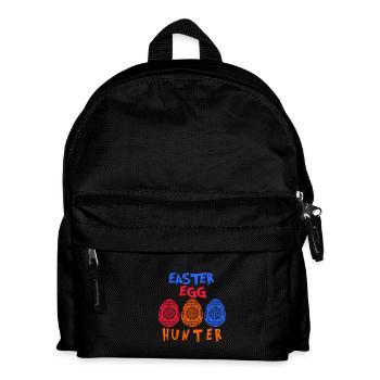 Osterei Jäger - Kinder Rucksack - Schwarz - Vorne